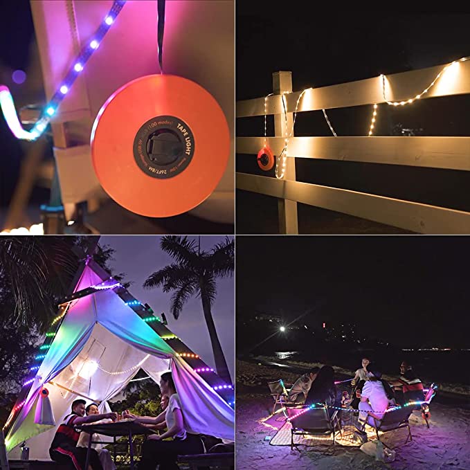 Helian 3rd Generation New Twinkle Tape RGB LED Strip with APP for Outdoor Camping - Helian Lighting